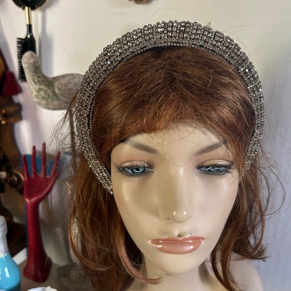 Vintage Rhinestone Encrusted Bridal Headband main image 9